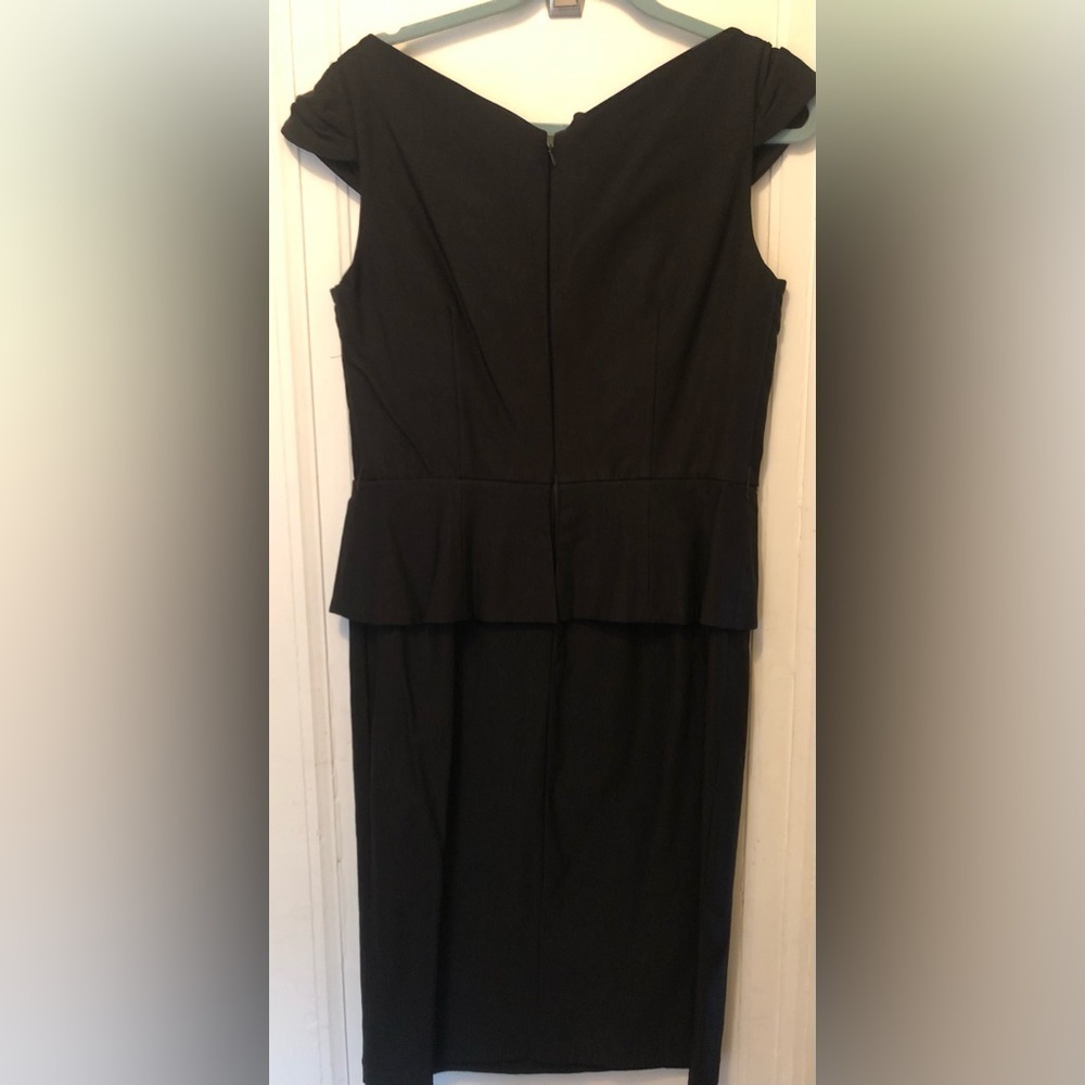 NWOT Unique Vintage Black Peplum Wiggle Business Pinup Dress 2XL - Picture 4 of 4